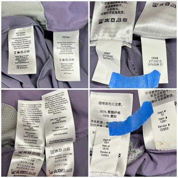 2pc Eddie Bauer Departure Dress Women L Purple Midi Tank w L/S Shirt Classic Fit - Picture 14 of 15